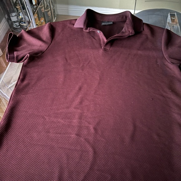 Great condition short sleeves Emporio Armani burgundy top - Picture 3 of 4